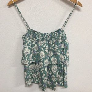 Lush Tiered Floral Tank